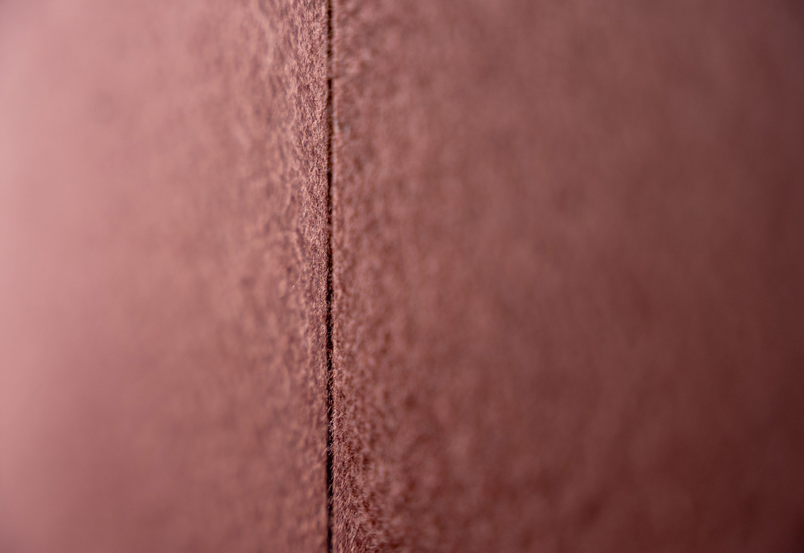 Plate acoustic wall panel detail in textured PET felt